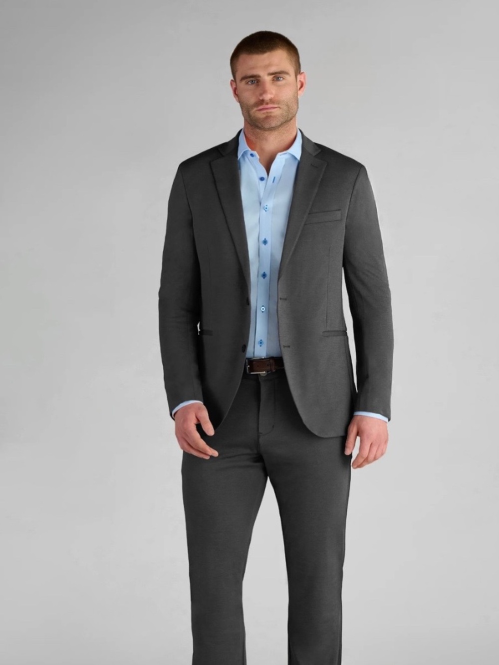 Twillory Performance Blazer (Brand New), Size 38 Short - Charcoal Grey Color